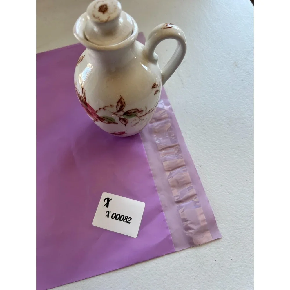 Vintage NASCO Ceramic Springtime Oil Cruet with Stopper